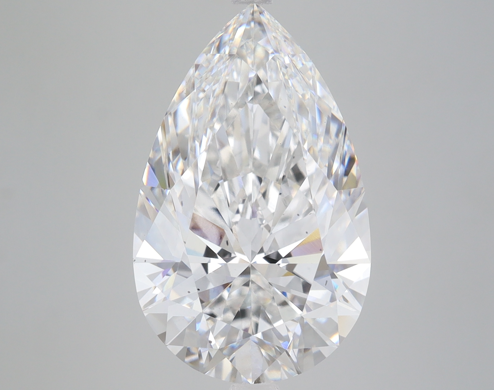 Lab Grown 7.18 Carat, E Colour, <br/>SI1 Clarity PEAR Diamond