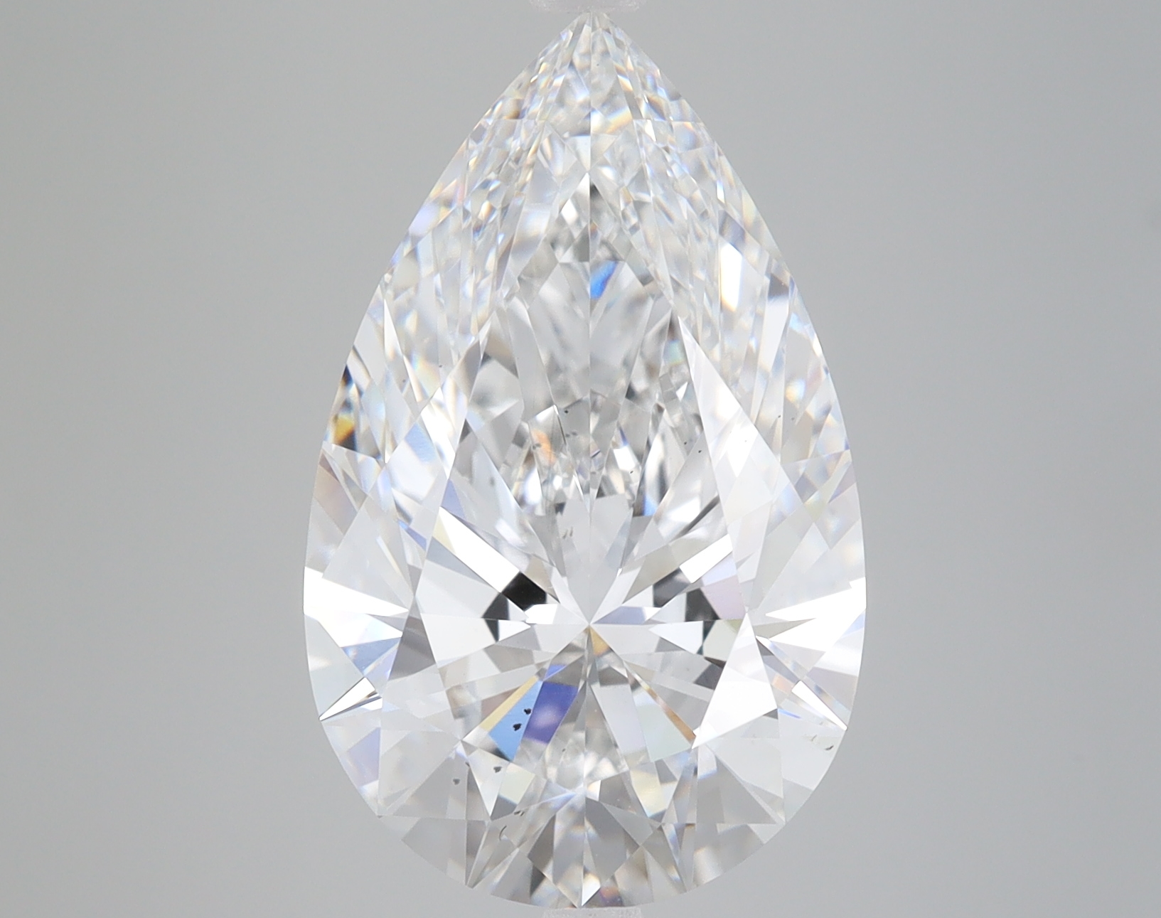 Lab Grown 7.03 Carat, E Colour, <br/>SI1 Clarity PEAR Diamond