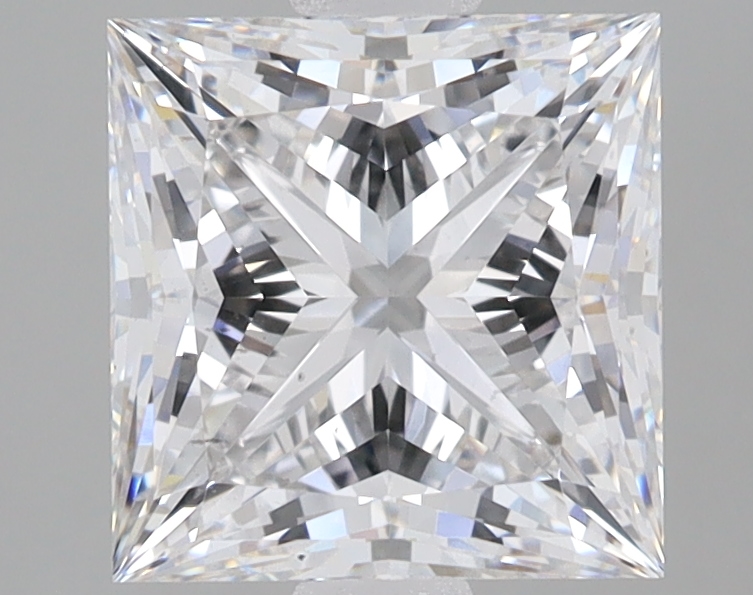 2.82 Carat E-SI1 Ideal Princess Diamond