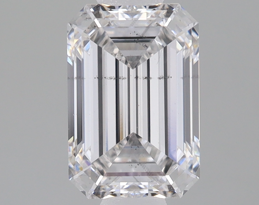 1.55 Carat E-SI1 Ideal Emerald Diamond