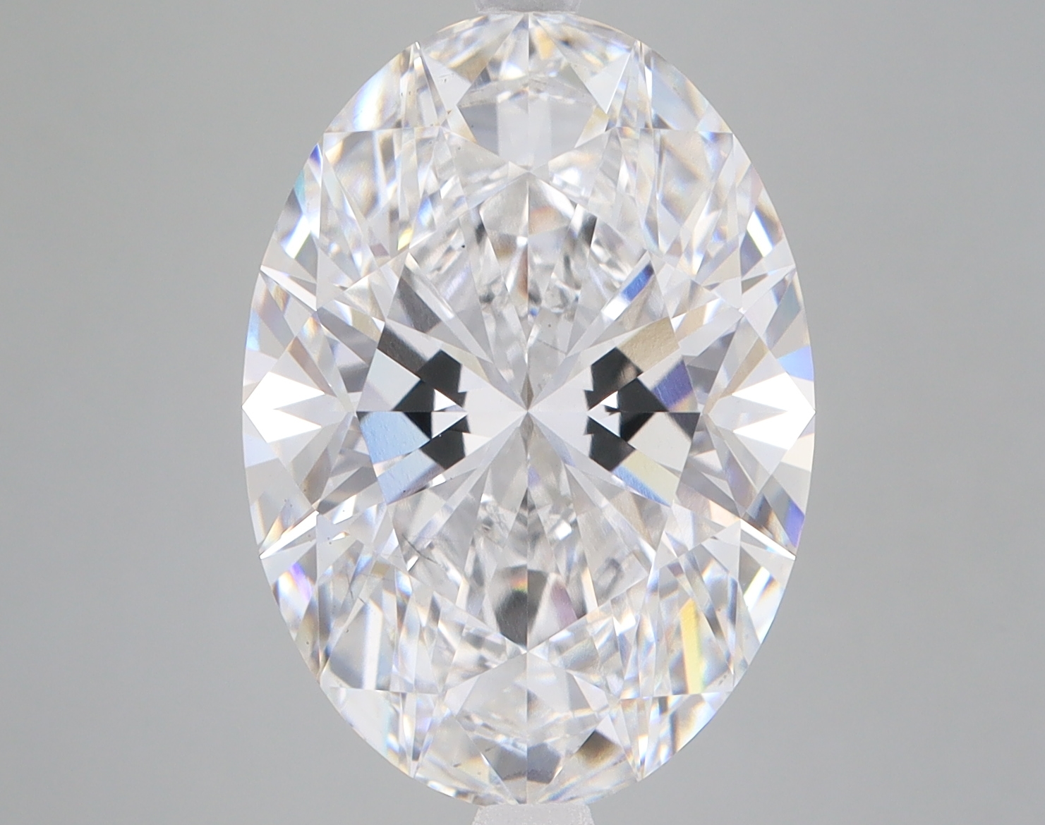 Lab Grown 7.44 Carat, E Colour, <br/>VS2 Clarity OVAL Diamond