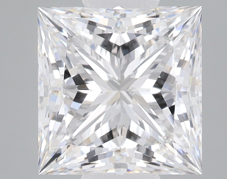 2.23-carat princess diamond with E color, null cut, and null clarity.