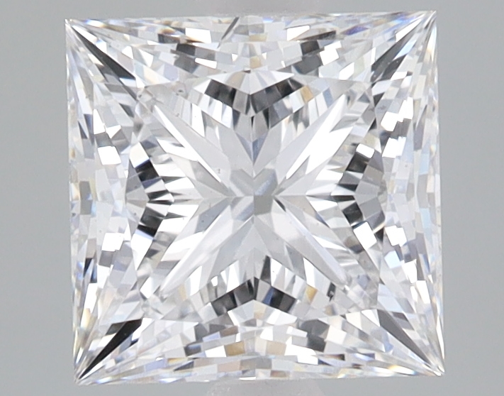 1.89 Carat E-SI1 Ideal Princess Diamond