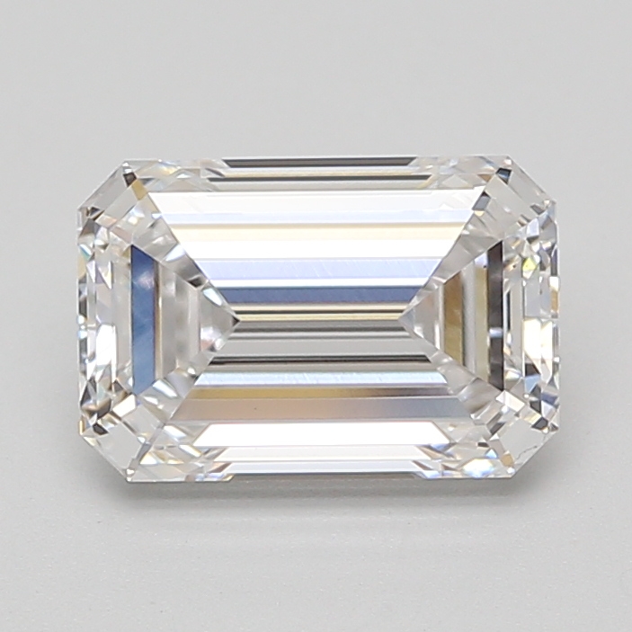 Lab Grown 2.59 Carat, D Colour, <br/>VS2 Clarity EMERALD Diamond