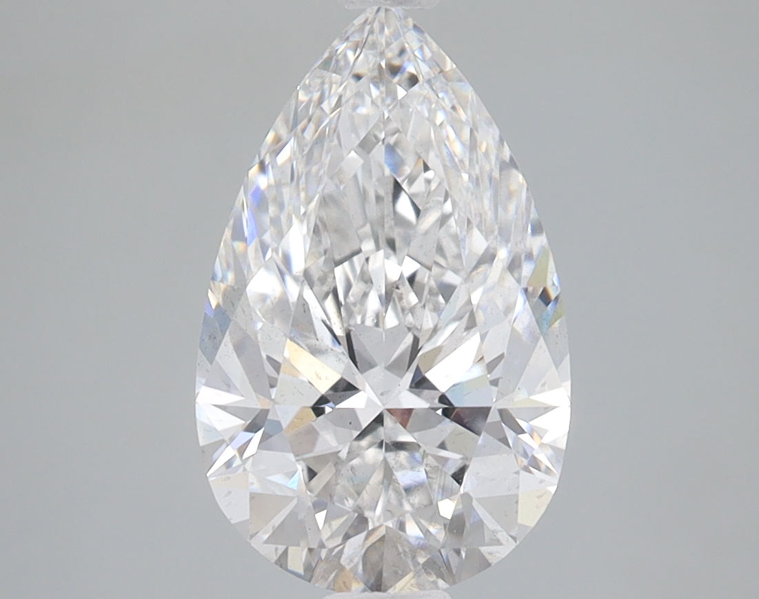 2.50 Carat E-SI1 Ideal Pear Diamond