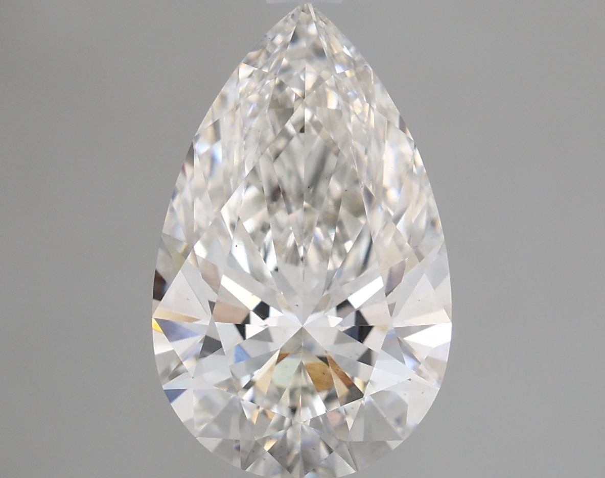 3.02 Carat H-VS1 Ideal Pear Diamond