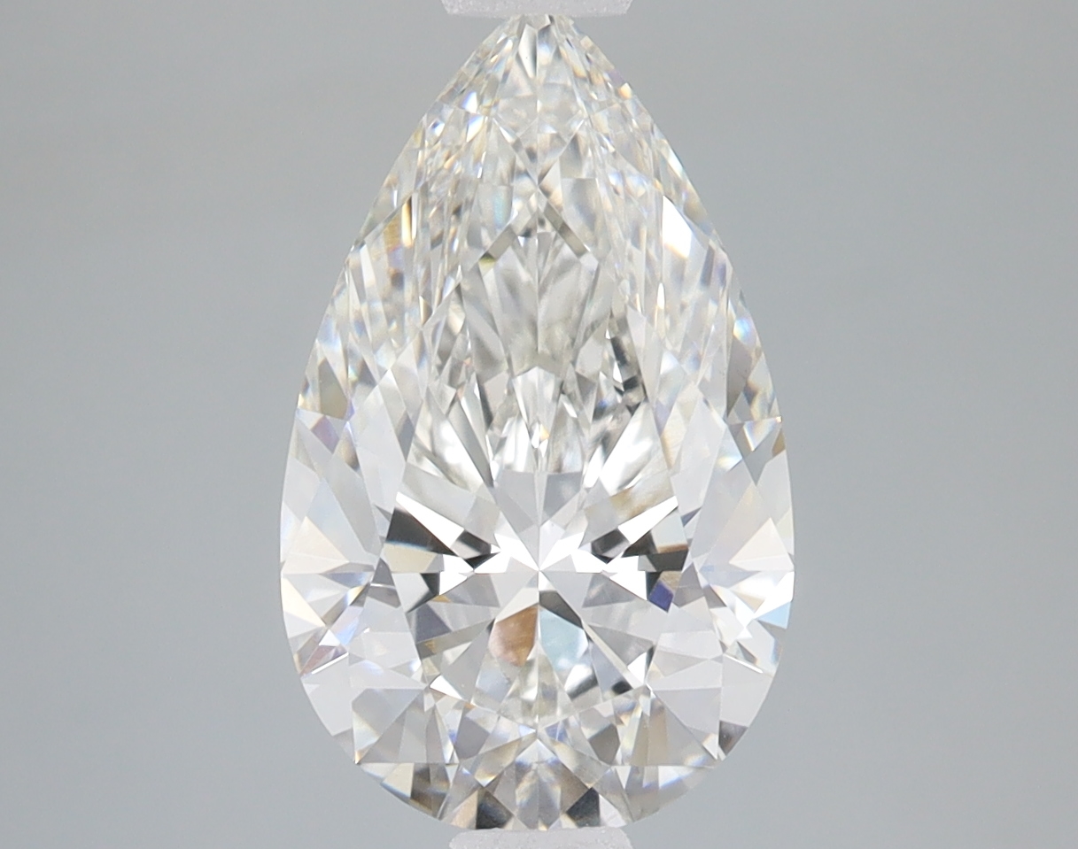 3.04 Carat H-VS1 Ideal Pear Diamond