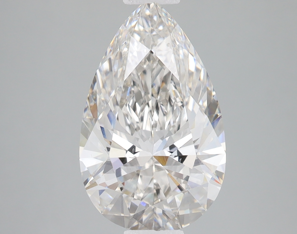 3.07 Carat H-VS1 Ideal Pear Diamond