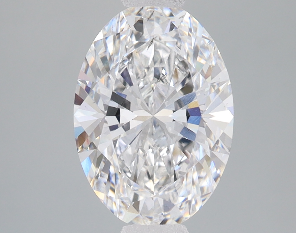 Lab Grown 2.03 Carat, E Colour, <br/>SI1 Clarity OVAL Diamond