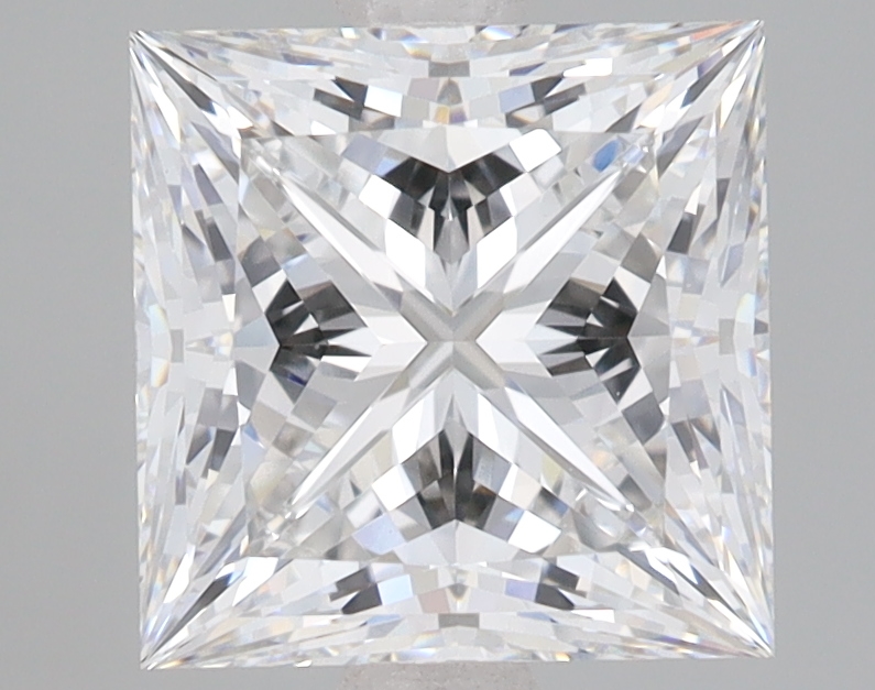 Lab Grown 3.08 Carat, E Colour, <br/>VS1 Clarity PRINCESS Diamond