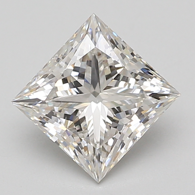 2.41-carat princess diamond with I color, null cut, and null clarity.
