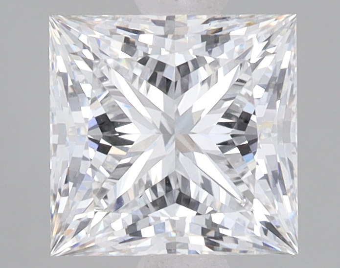 Lab Grown 2.07 Carat, E Colour, <br/>VS2 Clarity PRINCESS Diamond
