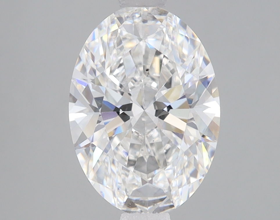 Lab Grown 2.03 Carat, E Colour, <br/>SI1 Clarity OVAL Diamond