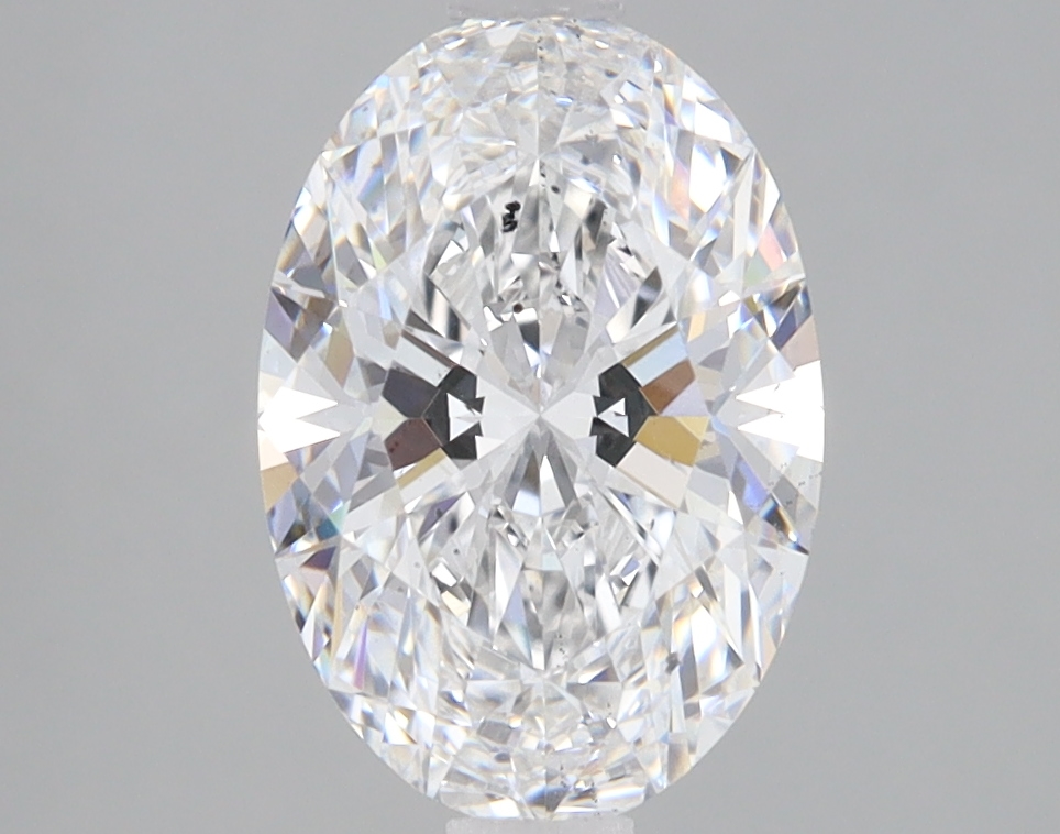 Lab Grown 2.03 Carat, E Colour, <br/>SI1 Clarity OVAL Diamond