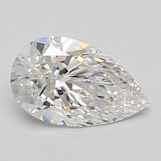 1.06-carat pear diamond with F color, null cut, and null clarity.