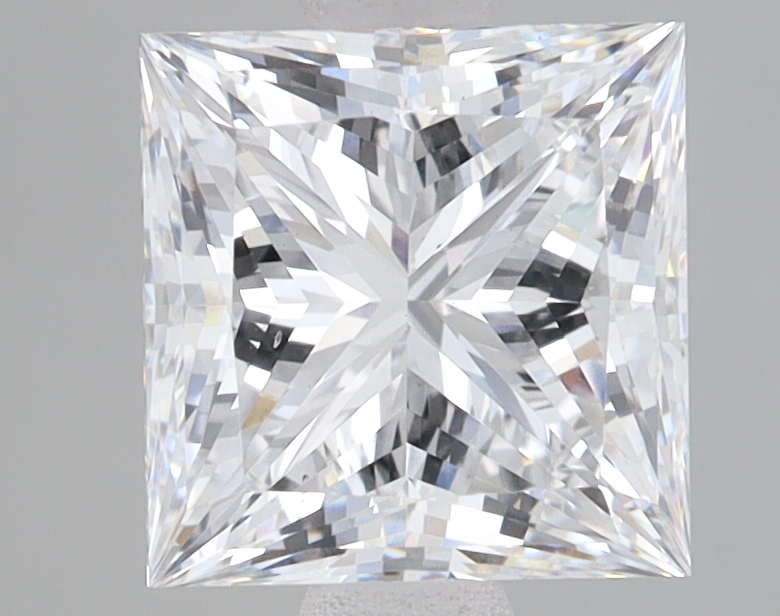 Lab Grown 2.5 Carat, E Colour, <br/>VS2 Clarity PRINCESS Diamond