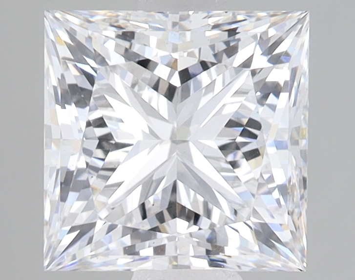 Lab Grown 2.73 Carat, E Colour, <br/>VS1 Clarity PRINCESS Diamond