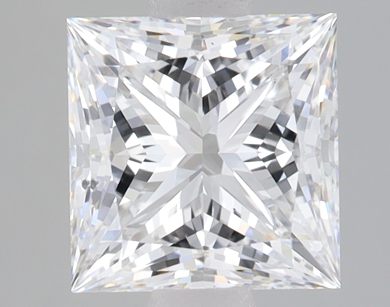Lab Grown 2.06 Carat, E Colour, <br/>SI1 Clarity PRINCESS Diamond