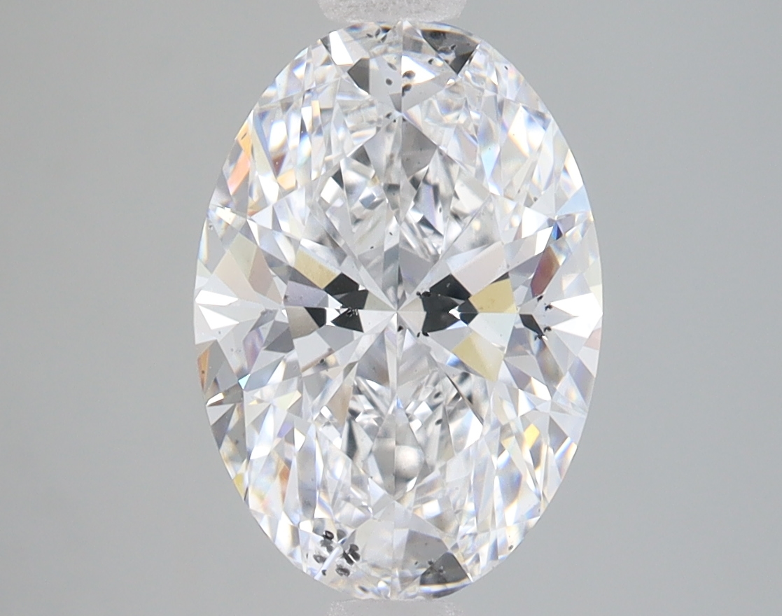 Lab Grown 3.03 Carat, E Colour, <br/>SI1 Clarity OVAL Diamond