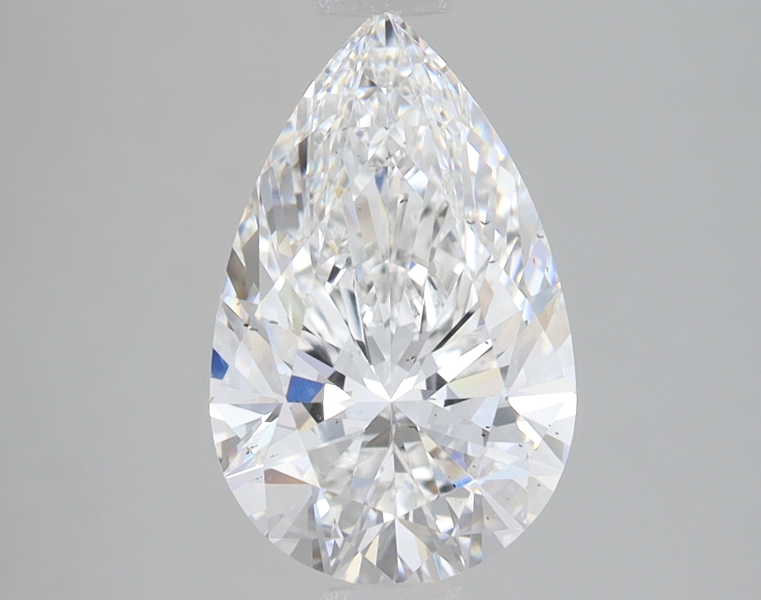 Lab Grown 2.21 Carat, E Colour, <br/>SI1 Clarity PEAR Diamond