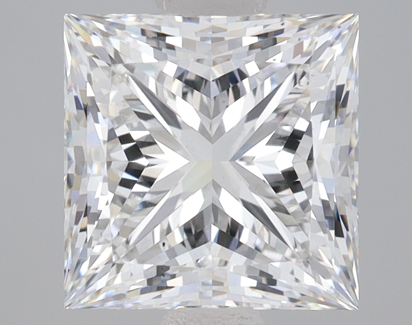 Lab Grown 3.03 Carat, E Colour, <br/>VS2 Clarity PRINCESS Diamond