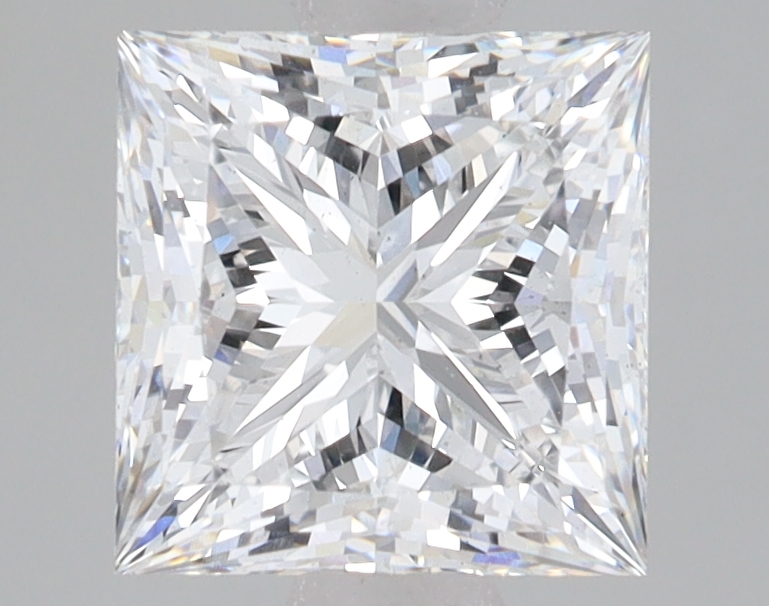 Lab Grown 2.57 Carat, E Colour, <br/>VS2 Clarity PRINCESS Diamond