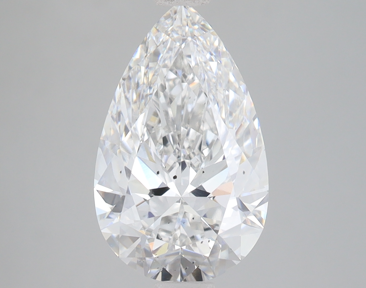 Lab Grown 3.05 Carat, E Colour, <br/>SI1 Clarity PEAR Diamond