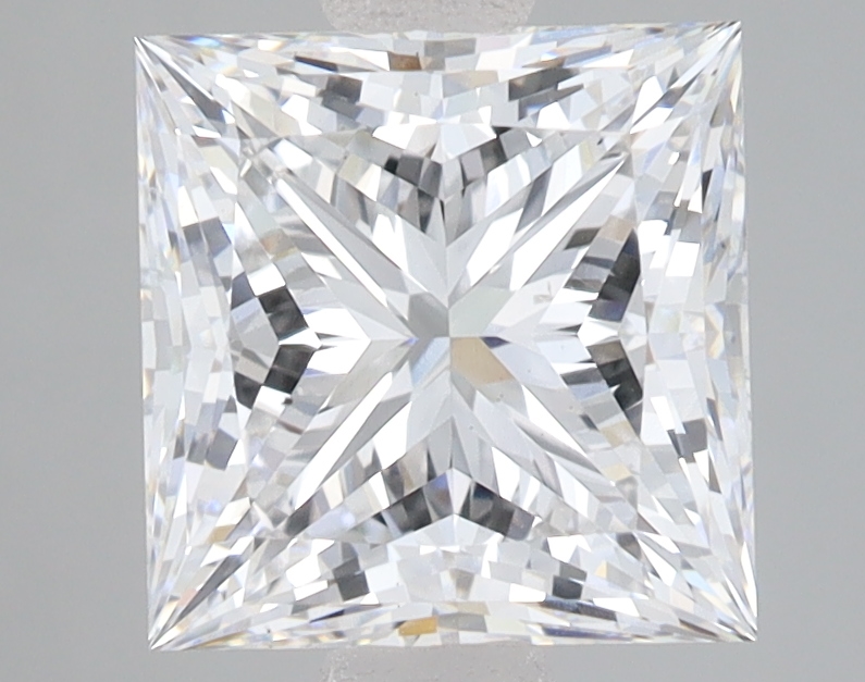 Lab Grown 3.03 Carat, E Colour, <br/>VS2 Clarity PRINCESS Diamond