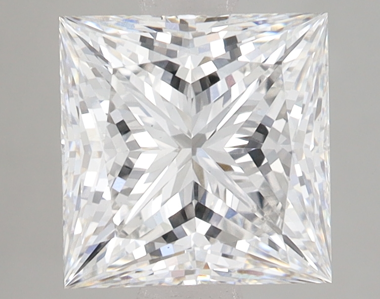 Lab Grown 2.58 Carat, E Colour, <br/>VS1 Clarity PRINCESS Diamond