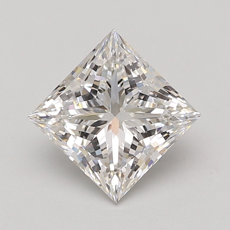 Lab Grown 2.69 Carat, E Colour, <br/>VS2 Clarity PRINCESS Diamond