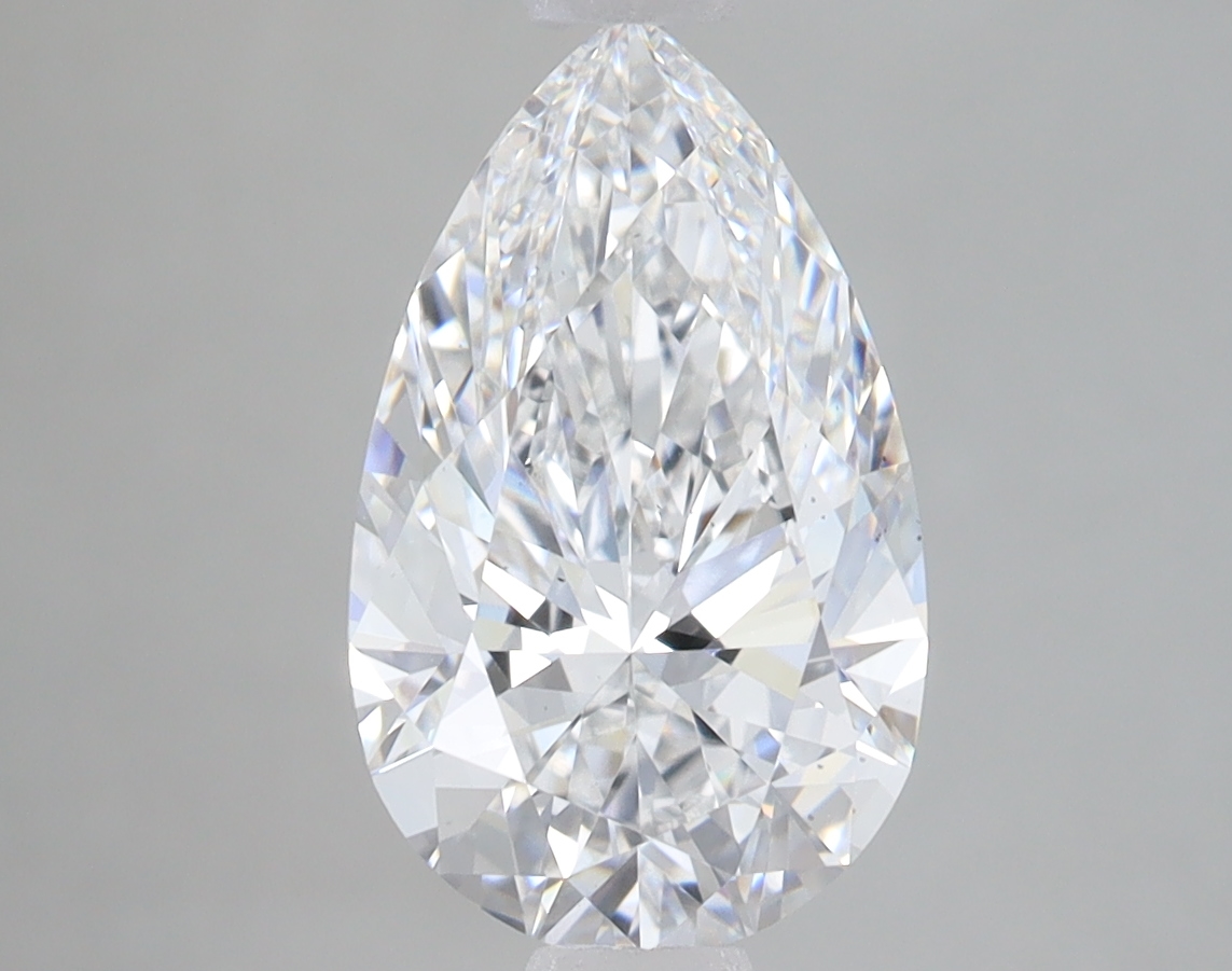 Lab Grown 2.59 Carat, E Colour, <br/>SI1 Clarity PEAR Diamond