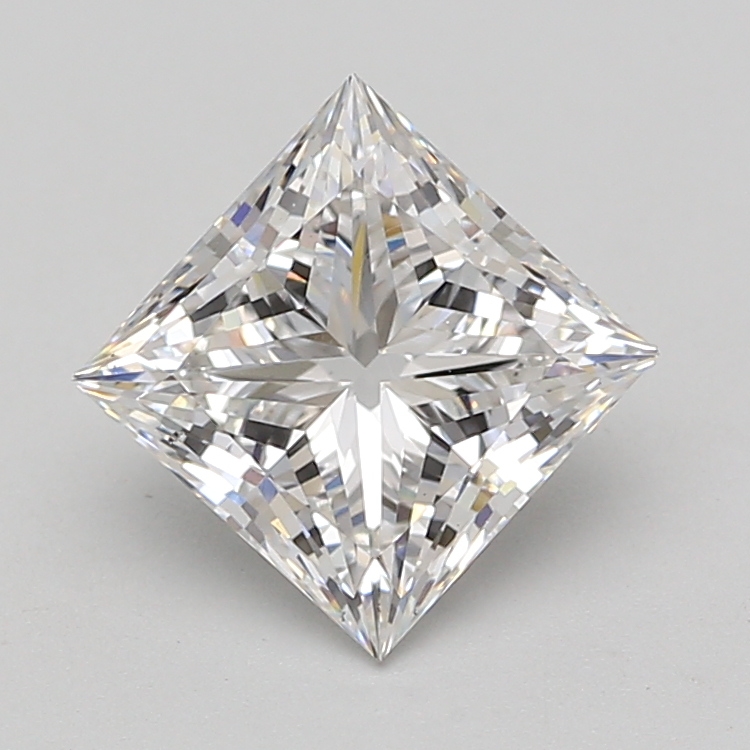 Lab Grown 2.76 Carat, E Colour, <br/>VS2 Clarity PRINCESS Diamond