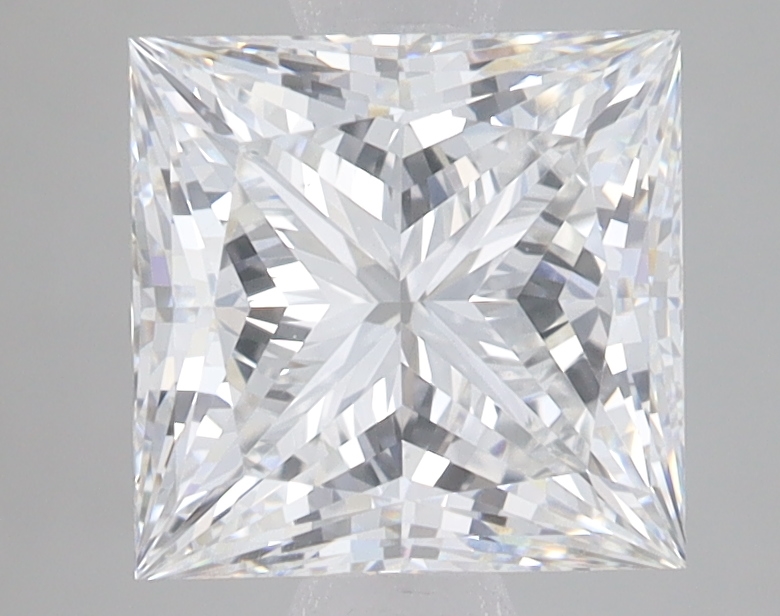 Lab Grown 2.59 Carat, E Colour, <br/>VS1 Clarity PRINCESS Diamond