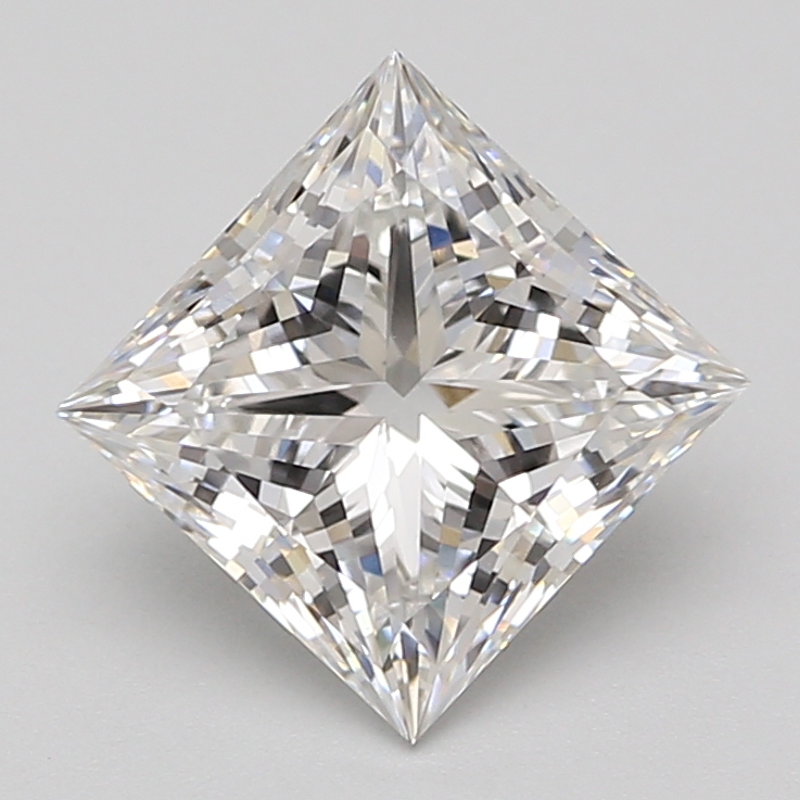 Lab Grown 3.42 Carat, E Colour, <br/>VS1 Clarity PRINCESS Diamond