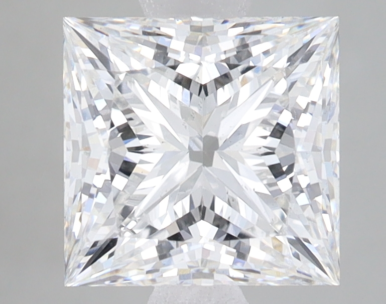 Lab Grown 2.56 Carat, E Colour, <br/>VS2 Clarity PRINCESS Diamond