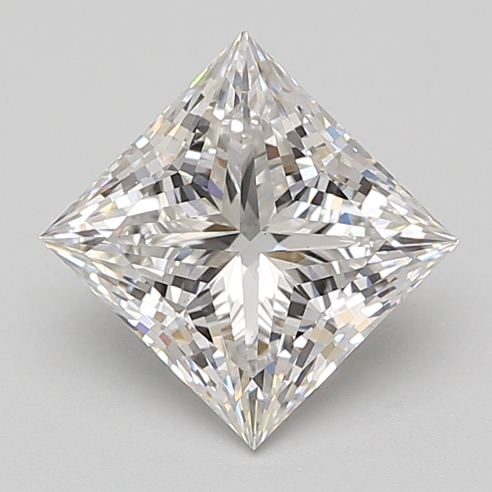 Lab Grown 2.83 Carat, E Colour, <br/>VS1 Clarity PRINCESS Diamond
