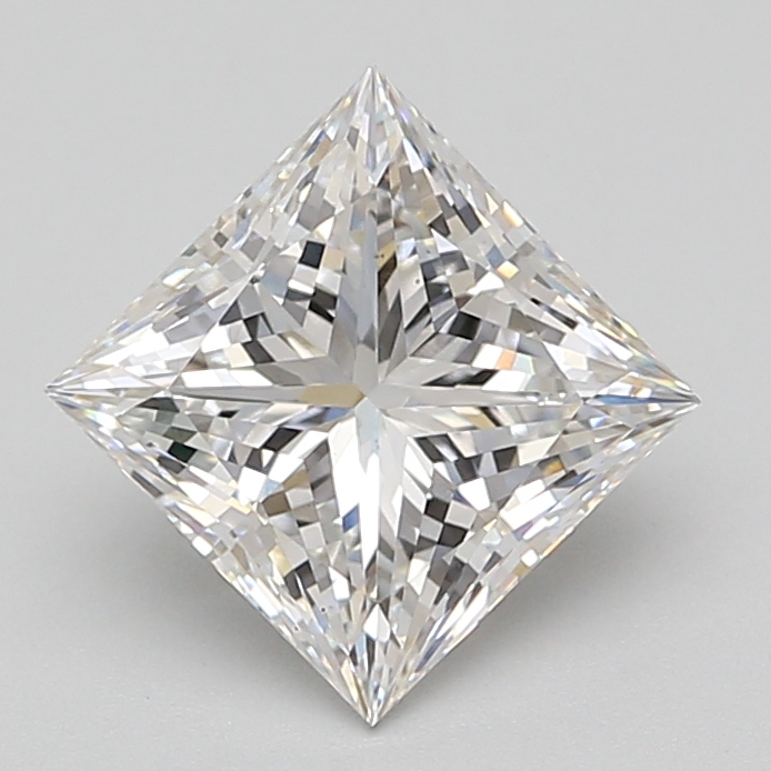 Lab Grown 2.79 Carat, E Colour, <br/>VS2 Clarity PRINCESS Diamond
