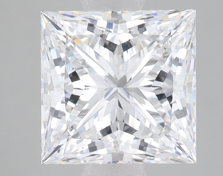 Lab Grown 2.45 Carat, E Colour, <br/>VS2 Clarity PRINCESS Diamond