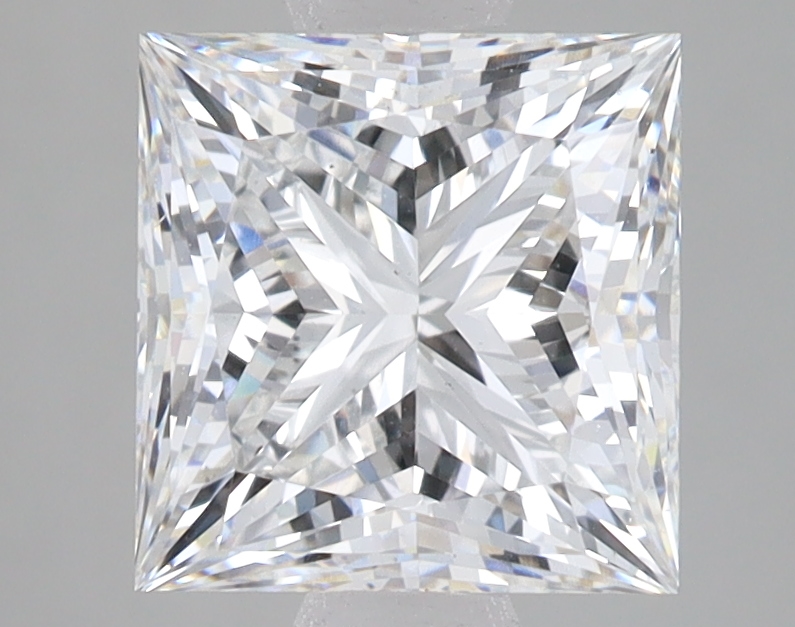 Lab Grown 2.76 Carat, E Colour, <br/>VS1 Clarity PRINCESS Diamond