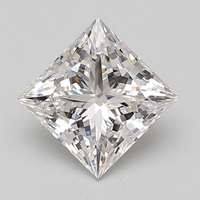 Lab Grown 2.05 Carat, E Colour, <br/>VS2 Clarity PRINCESS Diamond