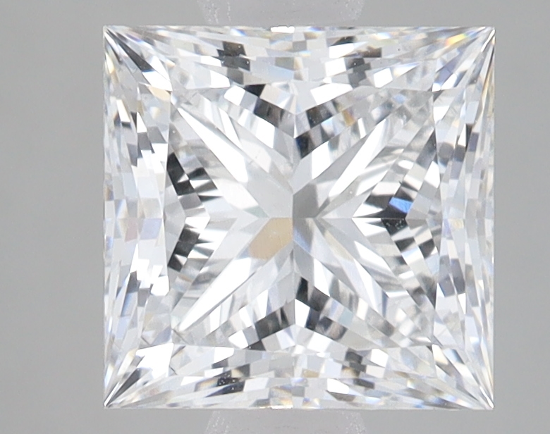 Lab Grown 2.71 Carat, E Colour, <br/>VS2 Clarity PRINCESS Diamond
