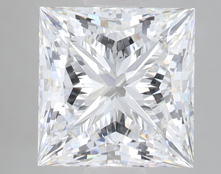 Lab Grown 2.67 Carat, E Colour, <br/>VS1 Clarity PRINCESS Diamond