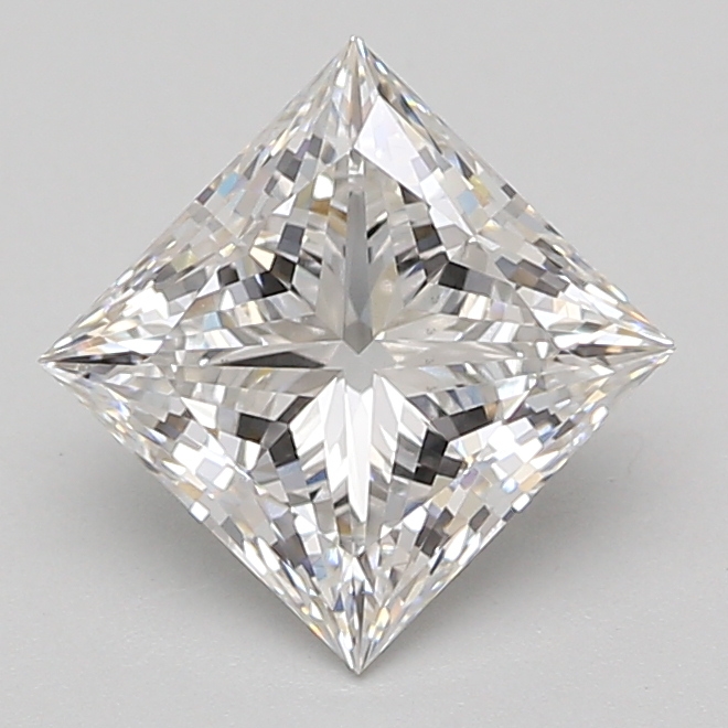 Lab Grown 2.55 Carat, E Colour, <br/>VS1 Clarity PRINCESS Diamond