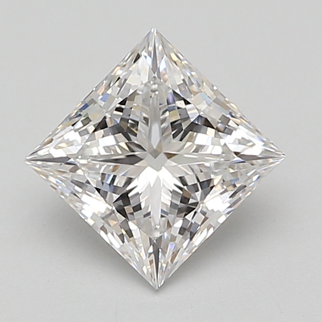 Lab Grown 2.08 Carat, E Colour, <br/>VS1 Clarity PRINCESS Diamond
