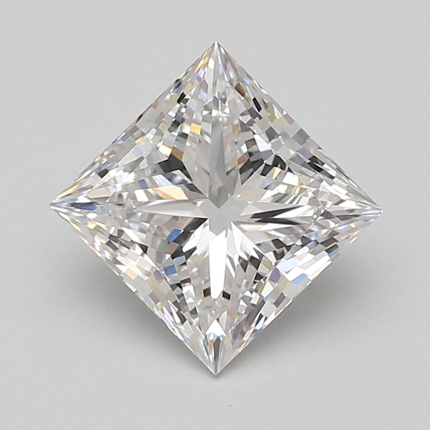 Lab Grown 3.66 Carat, E Colour, <br/>VS1 Clarity PRINCESS Diamond