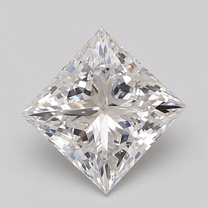 Lab Grown 2.4 Carat, E Colour, <br/>VS1 Clarity PRINCESS Diamond