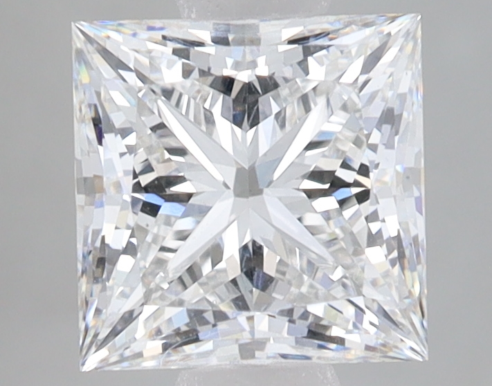 Lab Grown 2.1 Carat, E Colour, <br/>VS1 Clarity PRINCESS Diamond