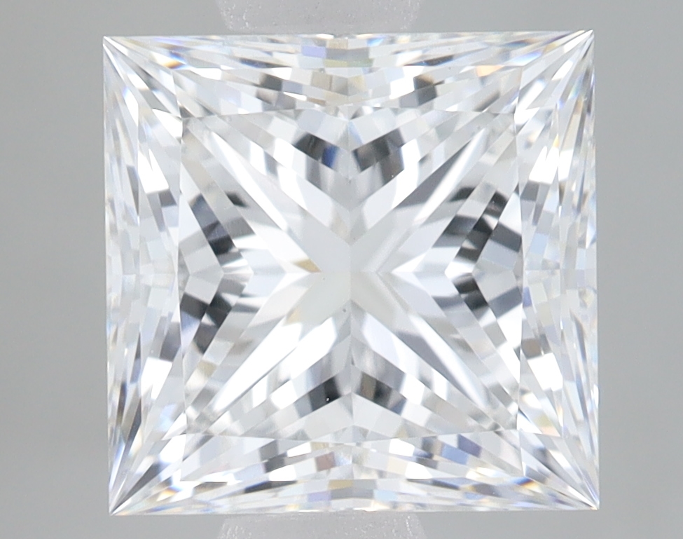 Lab Grown 2.69 Carat, E Colour, <br/>VS1 Clarity PRINCESS Diamond