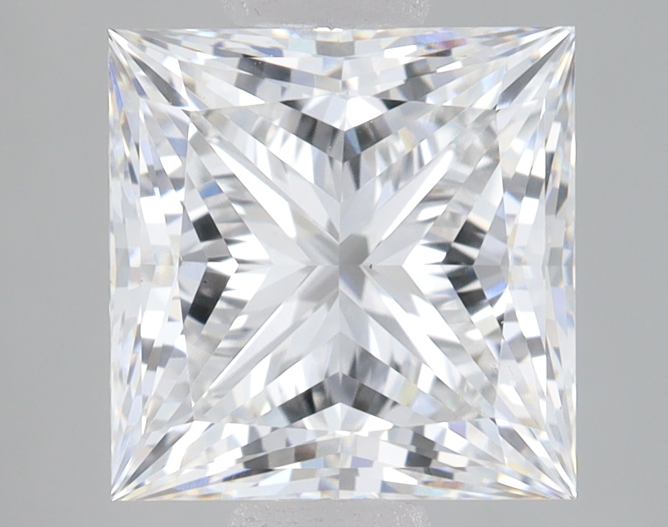 Lab Grown 2.65 Carat, E Colour, <br/>VS1 Clarity PRINCESS Diamond