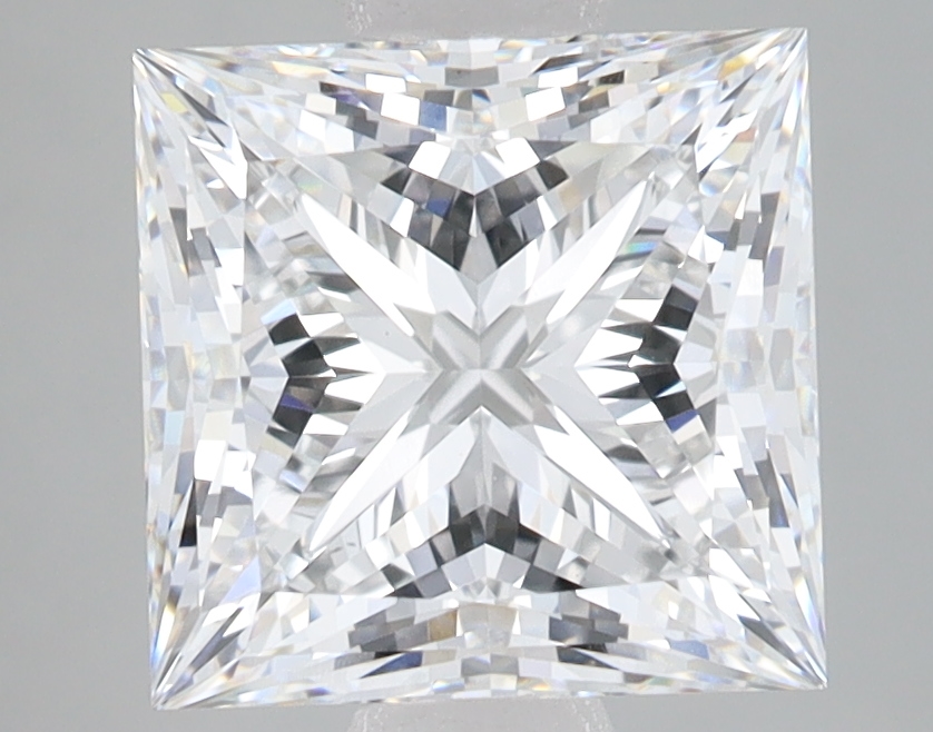 Lab Grown 3.53 Carat, E Colour, <br/>VS1 Clarity PRINCESS Diamond